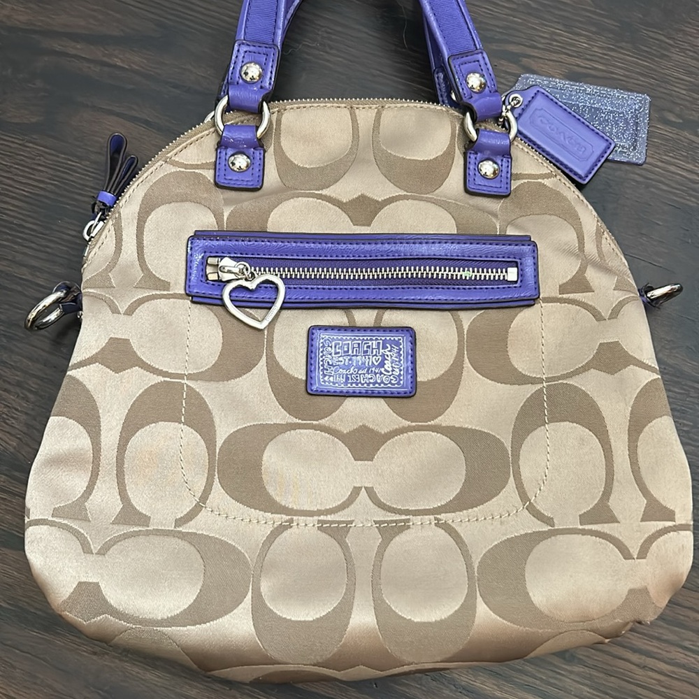 Coach Poppy Daisy Signature Foldover Crossbody Bag - Picture 15 of 15